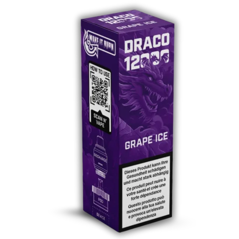Draco 12000 - Grape Ice Draco 12000 - Grape Ice Viele Puffs