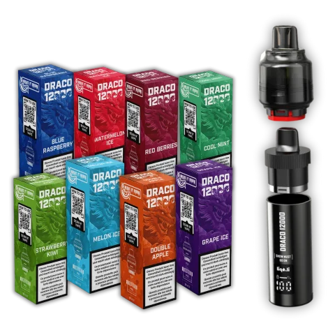DRACO 12000 Starter Bundle – Alles inklusive für den perfekten Start Vape mit vielen Zügen